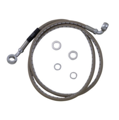RUSSELL R08753DS Braided Front Brake Line Kit Motorcycle ATV UTV